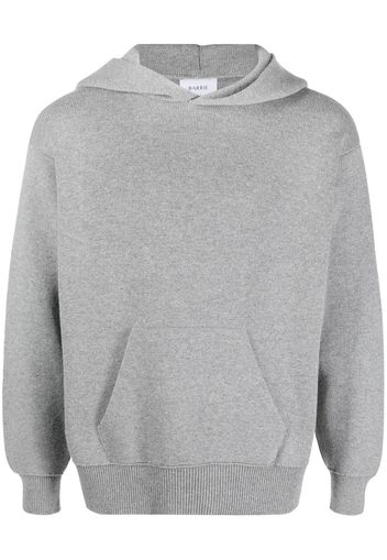 Barrie melange-effect cashmere-blend hoodie - Grey