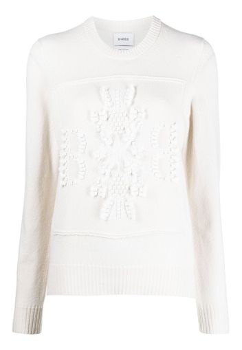 Barrie round neck cashmere jumper - White