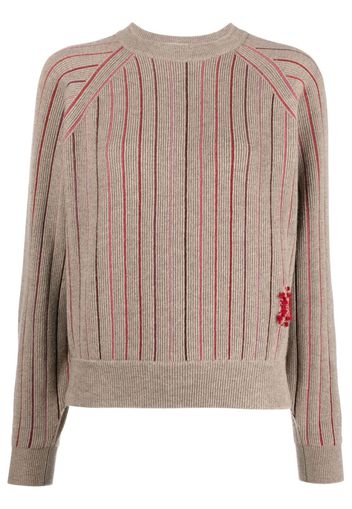 Barrie round neck cashmere jumper - Neutrals