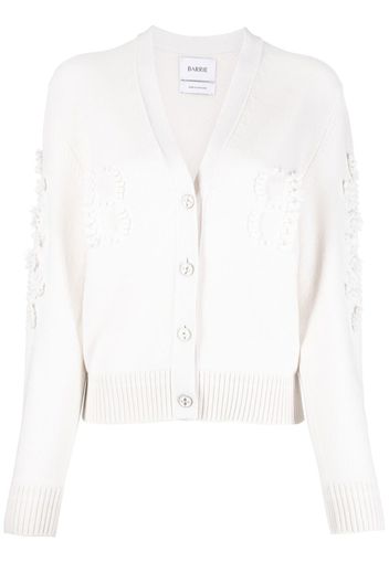 Barrie V-neck cashmere cardigan - White