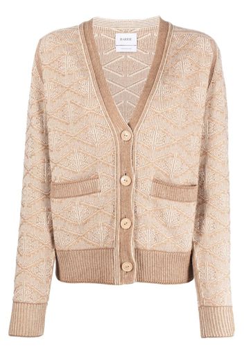 Barrie V-neck cashmere cardigan - Neutrals