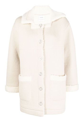 Barrie cashmere-alpaca buttoned coat - Neutrals