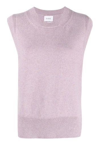 Barrie sleeveless cashmere knit top - Purple