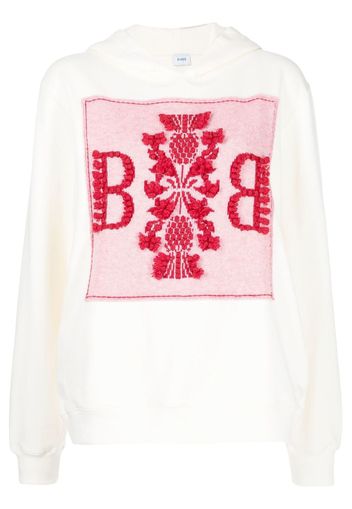 Barrie embroidered logo pullover hoodie - Neutrals