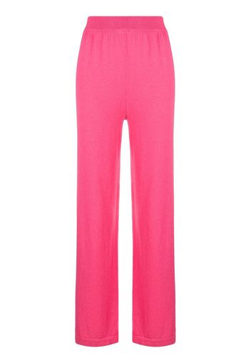 Barrie straight-leg knitted trousers - Pink