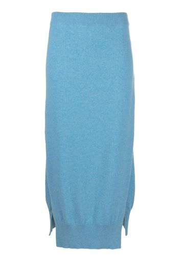 Barrie knitted midi skirt - Blue