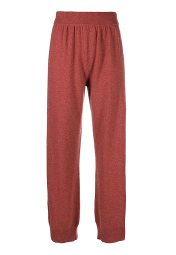 Barrie straight-leg knitted trousers - Pink