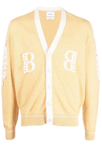 Barrie 3D-Logo V-neck cashmere cardigan - Neutrals