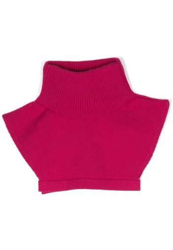 Barrie high-neck cashmere collar - Pink