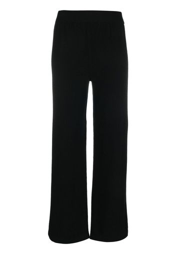 Barrie straight-leg knitted trousers - Black
