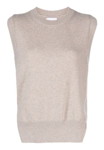 Barrie Iconic sleeveless cashmere jumper - Neutrals