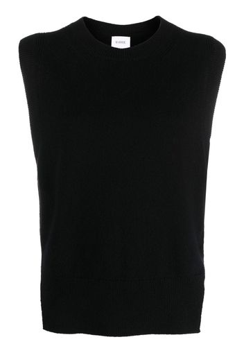 Barrie Iconic sleeveless cashmere jumper - Black