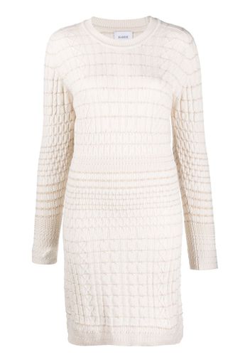 Barrie knitted cashmere mini dress - Neutrals