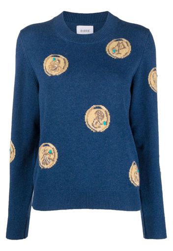 Barrie zodiac signs jumper - Blue