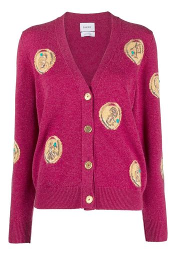 Barrie x Goossens zodiac sings cardigan - Pink