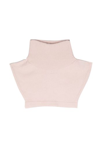 Barrie roll neck cashmere collar - Pink