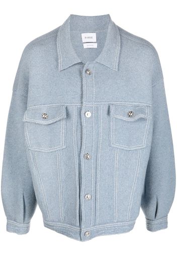 Barrie oversized denim jacket - Blue