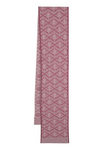 Barrie cashmere monogram scarf - Pink