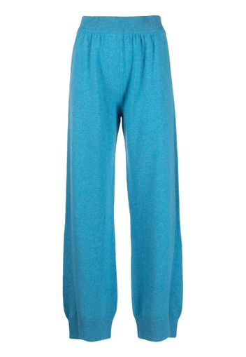 Barrie straight-leg knitted trousers - Blue