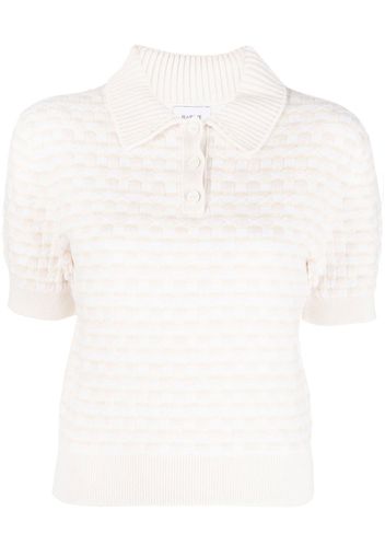 Barrie intarsia-knit polo shirt - Neutrals