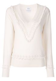 Barrie Romantic Timeless cashmere V neck pullover - Neutrals