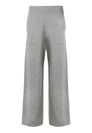 Barrie flared knitted trousers - Grey