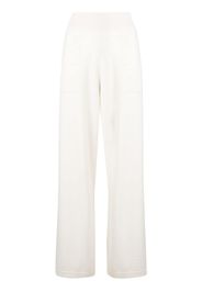 Barrie ribbed waistband trousers - White