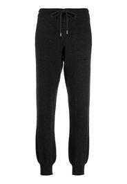 drawstring cashmere track pants