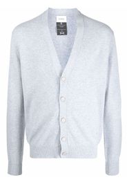 Barrie logo appliqué cashmere cardigan - Blue