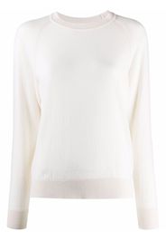 Barrie rib-trimmed cashmere jumper - White