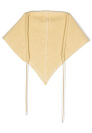 Barrie tie-fastening cashmere foulard - Yellow