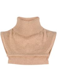 Barrie cut-out cashmere collar - Brown