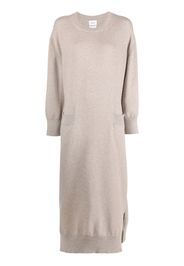 Barrie long cashmere dress - Neutrals