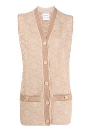 Barrie patterned jacquard cardigan - Neutrals