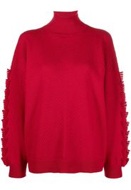 Barrie rollneck cashmere jumper - Red