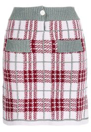 Barrie knitted check-print mini skirt - Multicolour