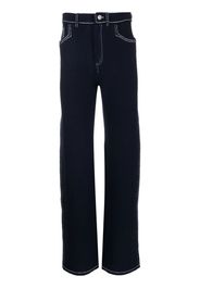 Barrie high-rise wide-leg trousers - Blue