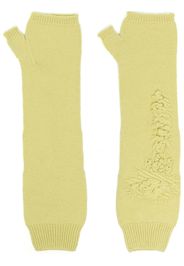 Barrie cashmere fingerless mittens - Green