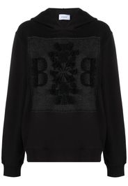 Barrie logo-patch cotton hoodie - Black