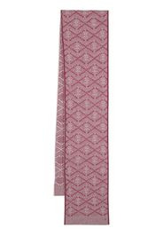 Barrie cashmere monogram scarf - Pink