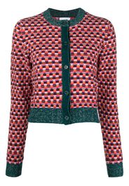 Barrie graphic-print cardigan - Pink