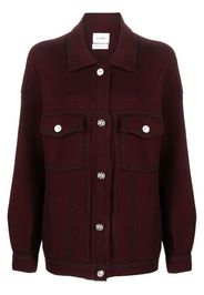 Barrie cotton-cashmere oversized jacket - Red