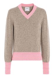 Barrie V-neck cashmere jumper - Neutrals