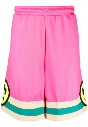 BARROW smiley-print bermuda shorts - Pink