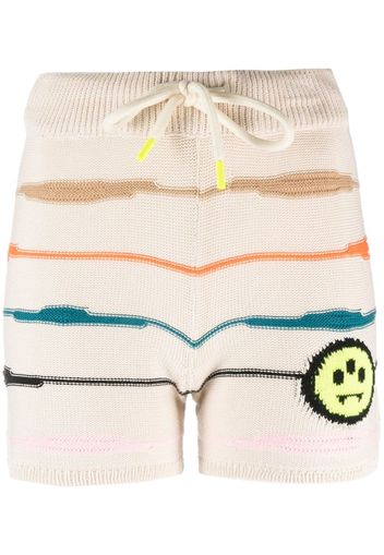 BARROW striped knitted shorts - Neutrals