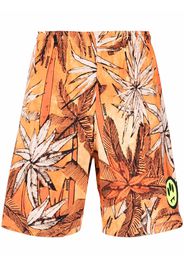 BARROW palm-tree print shorts - Orange