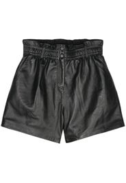 Ba&Sh Aglae leather shorts - Black