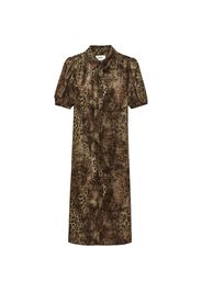 Ba&Sh Corma puff-sleeve midi dress - Brown