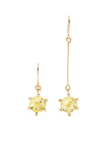 BEATRIZ PALACIOS asymmetric-design drop earrings - Gold