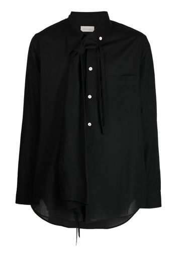 Bed J.W. Ford tie-neck shirt - Black